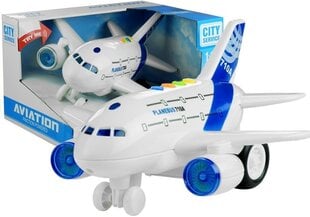 Большой пассажирский самолет со звуками и светом цена и информация | Игрушки для мальчиков | pigu.lt