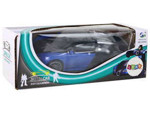 Automobilis transformeris 2in1 Bugatti, mėlynas kaina ir informacija | Žaislai berniukams | pigu.lt