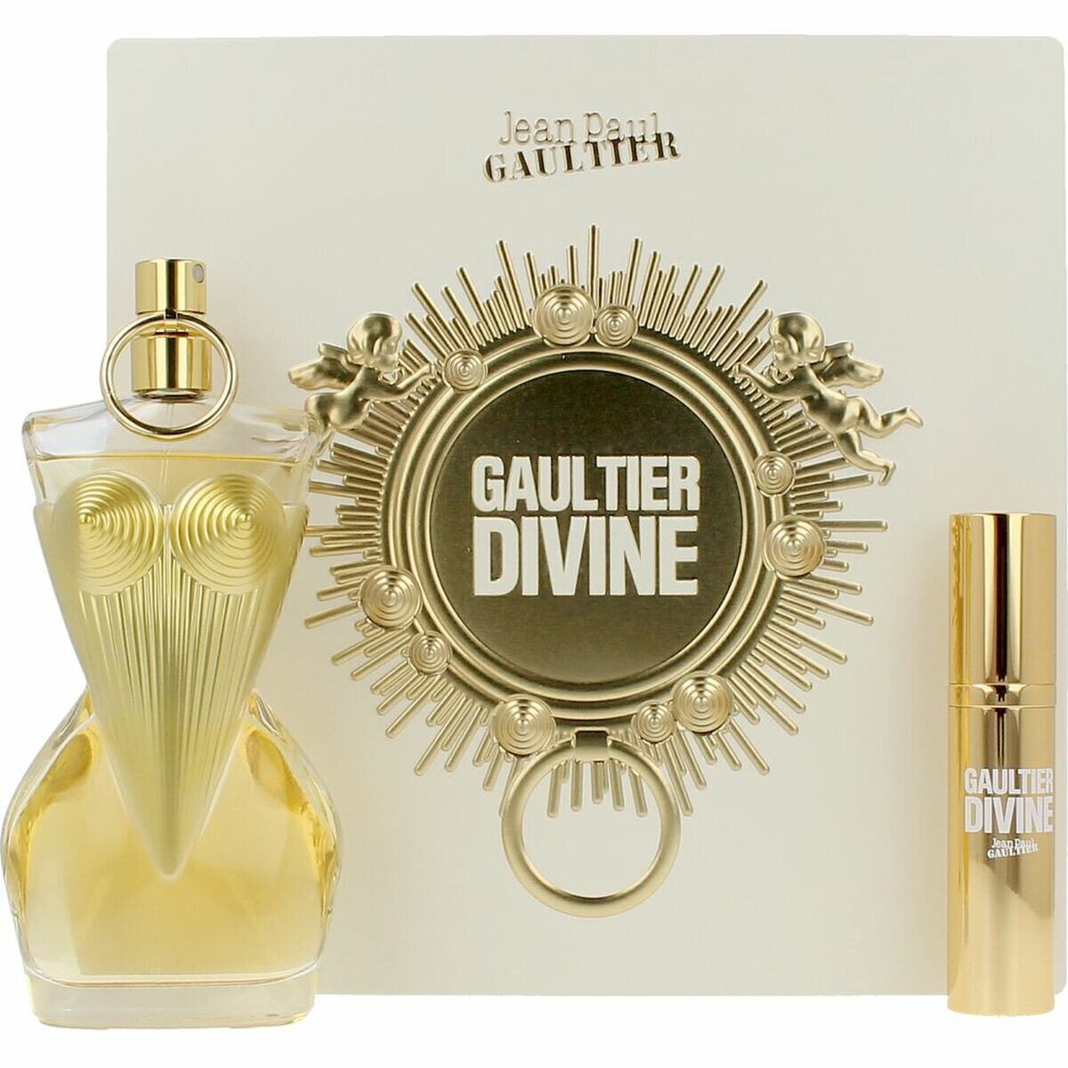 Rinkinys Jean Paul Gaultier Divine EDP moterims: Kvapusis vanduo 100 ml +  mini purškiklis 10 ml цена | pigu.lt