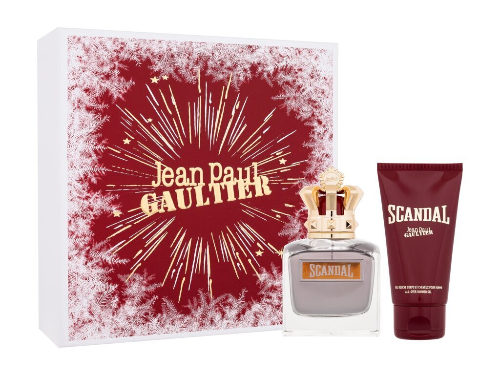 Rinkinys Jean Paul Gaultier Scandal Pour Homme vyrams: tualetinis vanduo EDT, 100 ml + dušo gelis, 75 ml цена и информация | Kvepalai vyrams | pigu.lt