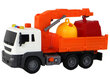 Sunkvežimis su kranu ir garso efektais, oranžinis kaina ir informacija | Žaislai berniukams | pigu.lt