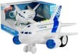 Žaislinis lėktuvas su garsais ir šviesomis Wenyi, baltas цена и информация | Žaislai berniukams | pigu.lt
