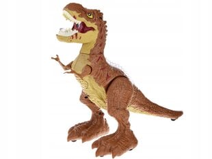 Dinozauras su nuotolinio valdymo pultu, rudas цена и информация | Игрушки для мальчиков | pigu.lt