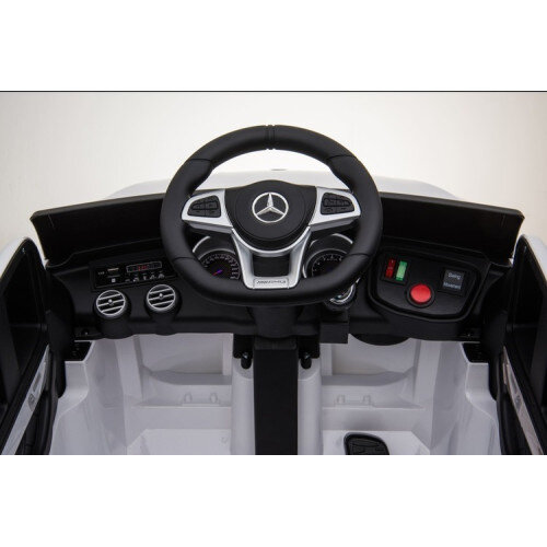 Vienvietis elektromobilis vaikams Mercedes Benz GLC63S Coupe, baltas kaina ir informacija | Elektromobiliai vaikams | pigu.lt