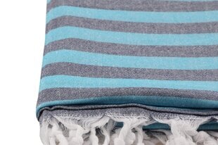 Сауна-плед, пляжное полотенце, сауна-полотенце, тёмно-сине-бирюзовое, 90x170 см цена и информация | Полотенца | pigu.lt