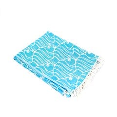 Сауна-плед, пляжное полотенце, сауна-полотенце, бирюзовое, 90x170 см цена и информация | Полотенца | pigu.lt