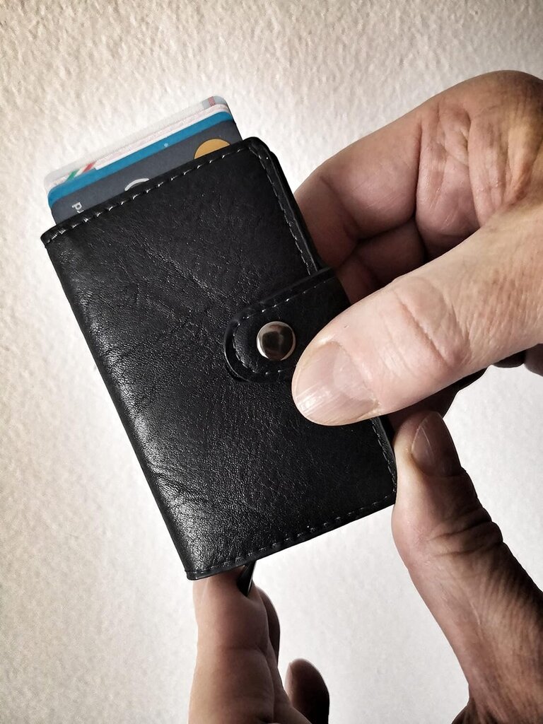 Bendras kredito kortelių laikiklis, juoda, Generic kaina ir informacija | Vyriškos piniginės, kortelių dėklai | pigu.lt