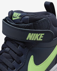 Sportiniai batai vyrams Nike Court Borough Mid 2 Navy Green CD7782 403, mėlyni kaina ir informacija | Kedai vyrams | pigu.lt
