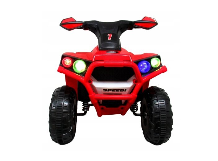 Vaikiškas keturatis Bmw Quad R-sport J8, raudonas ir pliušinė pagalvė Katė, 50 cm kaina ir informacija | Elektromobiliai vaikams | pigu.lt