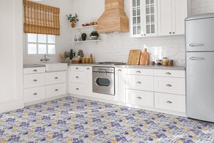 Lipni dekoratyvinė plytelė Decormat 30x30cm vintage azulejos kaina ir informacija | Grindų plytelės | pigu.lt