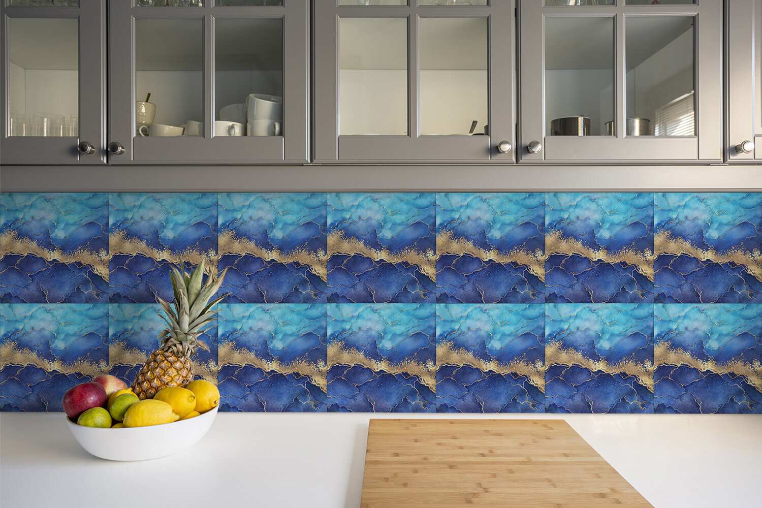 Lipni dekoratyvinė plytelė Decormat 30x30cm marmurinė jūra kaina ir informacija | Grindų plytelės | pigu.lt