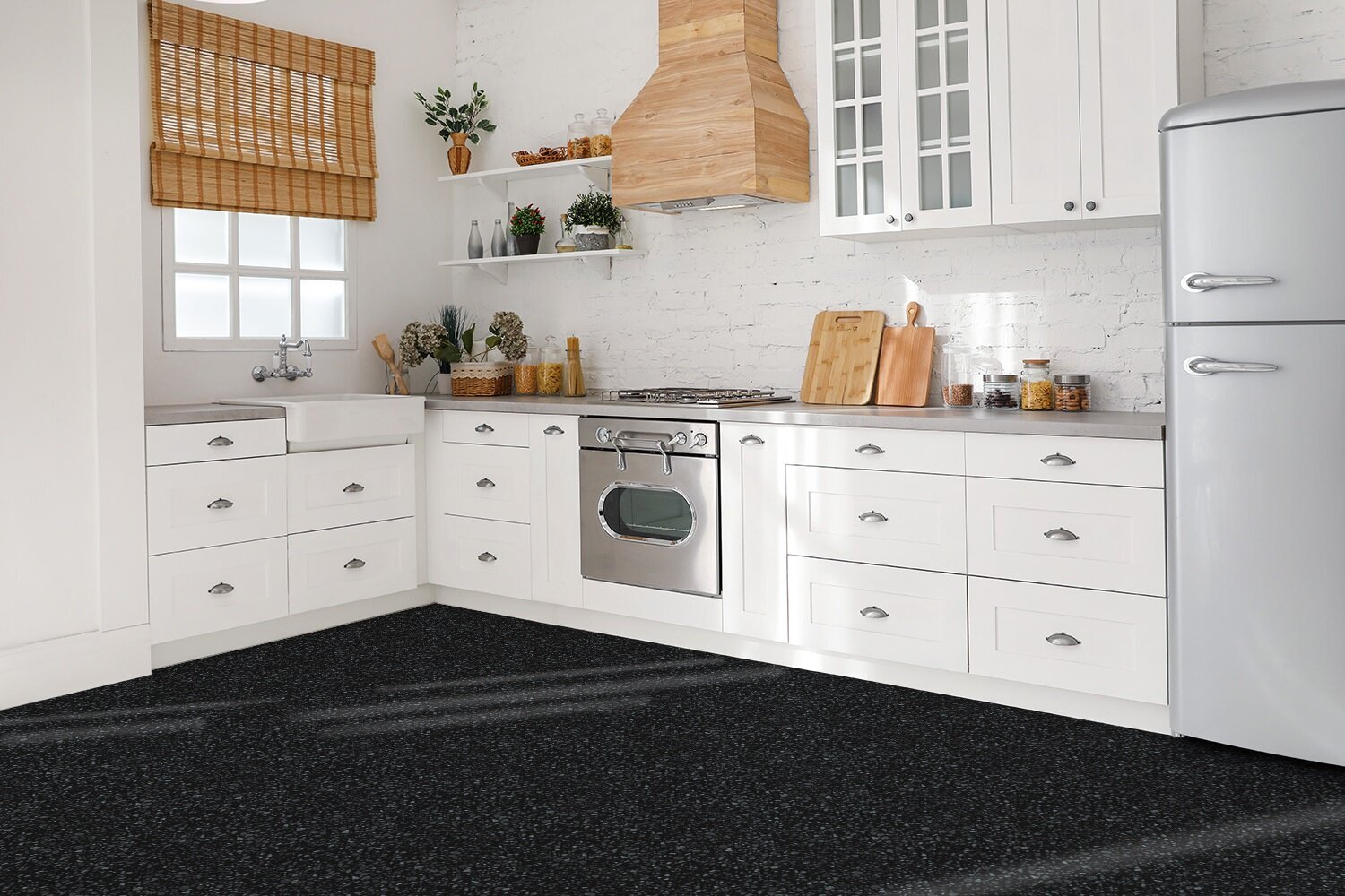 Lipni dekoratyvinė plytelė Decormat 30x30cm klasikinės juodos grindys kaina ir informacija | Grindų plytelės | pigu.lt