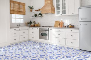 Lipni dekoratyvinė plytelė Decormat 30x30cm azulejos gėlė kaina ir informacija | Grindų plytelės | pigu.lt