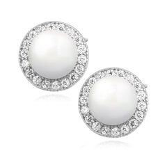 Sidabriniai auskarai moterims su perlais kaina ir informacija | Auskarai | pigu.lt