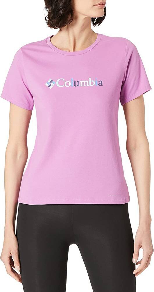 Marškinėliai moterims Columbia, rožiniai kaina ir informacija | Marškinėliai moterims | pigu.lt