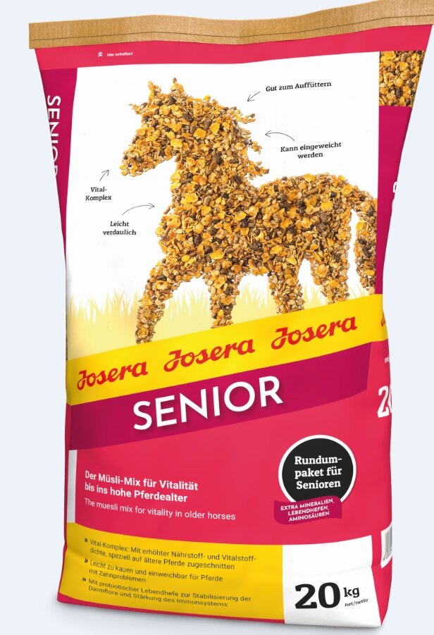 Josera Senior Pferd vyresniems žirgams, 20 kg kaina ir informacija | Pašaras ūkiniams gyvūnams | pigu.lt