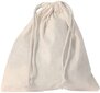 Baltas medvilninis maišelis su raišteliu dekoravimui Sodertex, 35x40 cm kaina ir informacija | Lavinamieji žaislai | pigu.lt