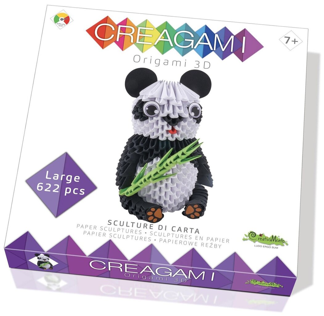 3D origami rinkinys Creagami Panda L цена и информация | Lavinamieji žaislai | pigu.lt