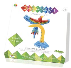 Origami 3D Papūga Creagami, 243 d. kaina ir informacija | Lavinamieji žaislai | pigu.lt