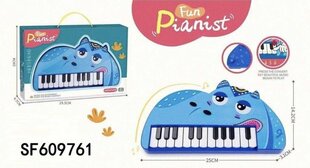 Детское пианино, 22 клавиш, Hippo Piano цена и информация | Развивающие игрушки | pigu.lt