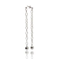 Женские серебряные серьги-цепочки с серебряным жемчугом I.L.U.S цена и информация | Серьги | pigu.lt