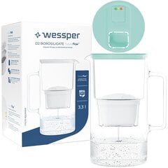 Кувшин Wessper D2 Borosilicate FutureFlow, 3.3 л цена и информация | Фильтры для воды | pigu.lt