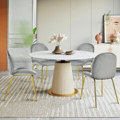 2-ių kėdžių komplektas Costway, pilkas цена и информация | Стулья для кухни и столовой | pigu.lt