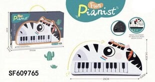 Vaikiškas pianinas, 22 klavišai, Zebra Piano kaina ir informacija | Lavinamieji žaislai | pigu.lt