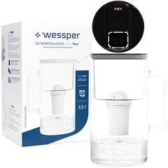Кувшин Wessper D2 Borosilicate FutureFlow, 3.3 л цена и информация | Фильтры для воды | pigu.lt