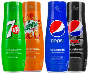 Sodastream 7UP Mirinda Pepsi Pepsi Max kaina ir informacija | Gazuoto vandens aparatai ir priedai | pigu.lt