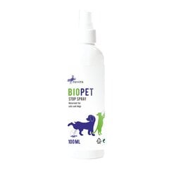 Репеллент для кошек и собак Biopet Stop Spray, 100 мл цена и информация | Средства для дрессировки собак | pigu.lt