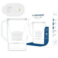 Кувшин Wessper D3 Slim FutureFlow, 2.7 л цена и информация | Фильтры для воды | pigu.lt