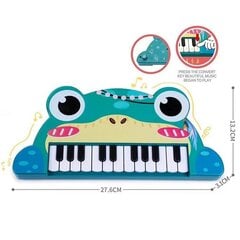 Vaikiškas pianinas, 22 klavišai, Frog Piano kaina ir informacija | Lavinamieji žaislai | pigu.lt