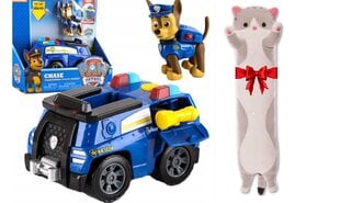 Policijos automobilis Spin Master Paw Patrol ir Pliušinė pagalvė Katė, 50 cm kaina ir informacija | Žaislai berniukams | pigu.lt