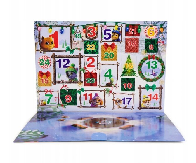 Advento kalendorius Paw Patrol (Šunyčiai Patruliai) ir dovana pagalvė Katė, 50 cm цена и информация | Žaislai berniukams | pigu.lt