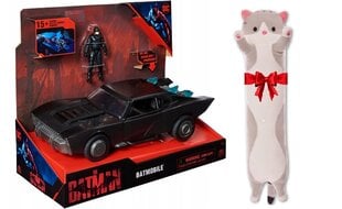 Transporto priemonė Batmobile ir dovana pagalvė Katė, 50 cm цена и информация | Игрушки для мальчиков | pigu.lt