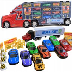 Žaislinis sunkvežimis vilkikas, raudonas kaina ir informacija | Žaislai berniukams | pigu.lt