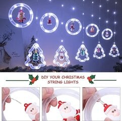 Kalėdinės lemputės su kalėdinėmis dekoracijomis, 120 LED, 3m kaina ir informacija | Girliandos | pigu.lt