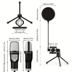 Кардиоидный игровой микрофон цена и информация | Микрофоны | pigu.lt