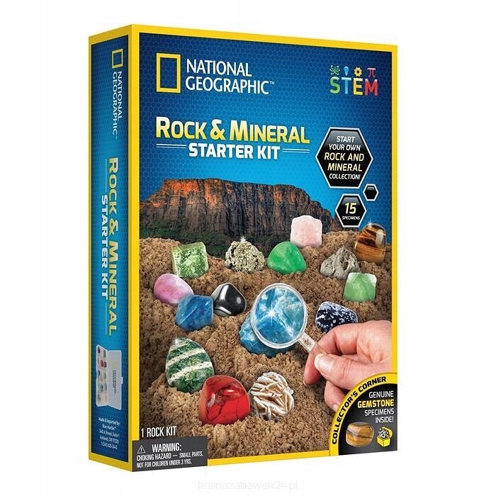 Mokslinis žaidimas, rinkinys akmenys ir mineralai National Geographic kaina ir informacija | Lavinamieji žaislai | pigu.lt