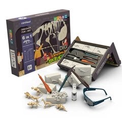 Mokslinis fosilijų žaidimo rinkinys Dinosaur 6in1 kaina ir informacija | Lavinamieji žaislai | pigu.lt
