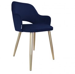 Kėdė Decorates Milan Gold, mėlyna kaina ir informacija | Virtuvės ir valgomojo kėdės | pigu.lt