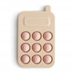 Sensorinis žaislas Mushie Pop It Telefonas, rudas kaina ir informacija | Stalo žaidimai, galvosūkiai | pigu.lt