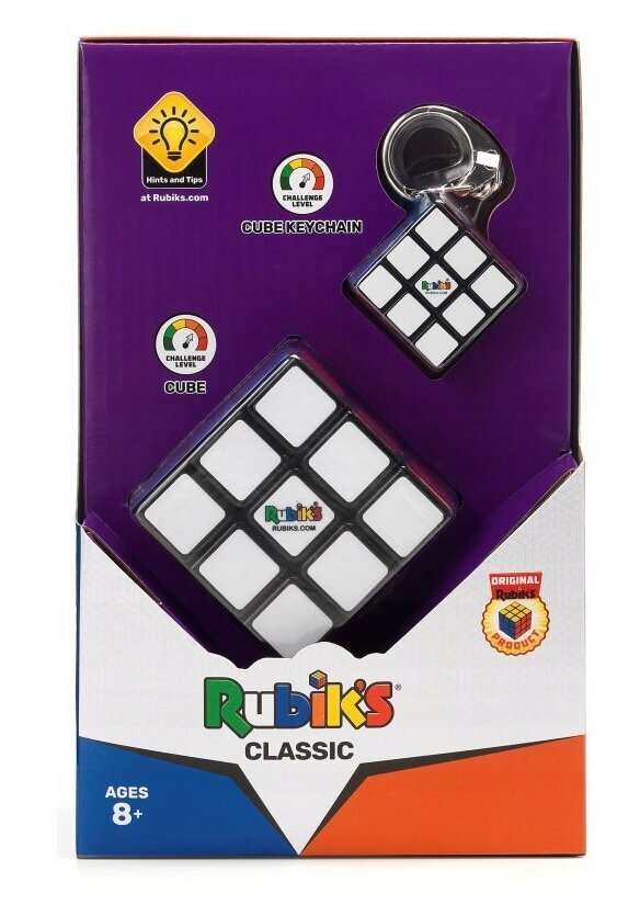 Galvosūkis - pakabukas Rubiko kubas Rubik's Classic 3x3 kaina ir informacija | Stalo žaidimai, galvosūkiai | pigu.lt