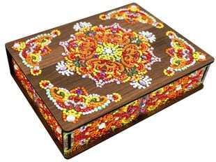 Deimantinė mozaika Laikymo dėžutė mandala kaina ir informacija | Deimantinės mozaikos | pigu.lt