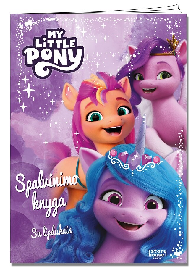My Little Pony. Spalvinimo knyga su lipdukais kaina ir informacija | Spalvinimo knygelės | pigu.lt