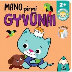 Knygelė su lipdukais MANO PIRMI Gyvūnai цена и информация | Книги для малышей | pigu.lt