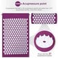Masažinis akupresūros kilimėlis MM-001, rožinis цена и информация | Masažo reikmenys | pigu.lt