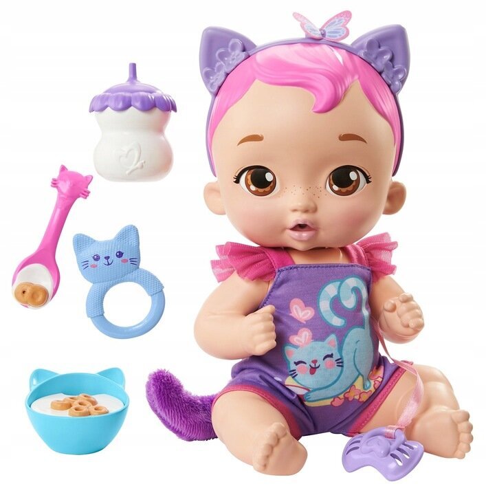 Lėlė su priedais My Garden Baby Doll Kitten HHP28 kaina ir informacija | Žaislai mergaitėms | pigu.lt