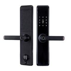 Smart Door Lock, Tuya, Mifare, Fingerprint, Right-Hand, Reverse цена и информация | Дверные замки | pigu.lt
